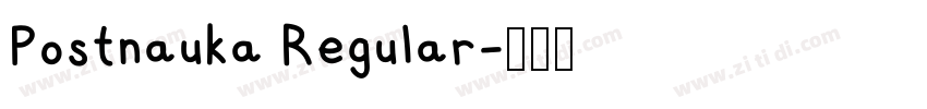 Postnauka Regular字体转换